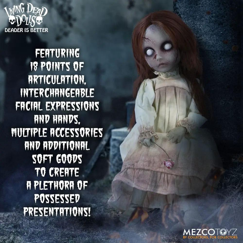 Muñeco Posey, The Return of the Living Dead Dolls, 25 cm, MEZCO TOYS, muñeca de terror con vestido antiguo