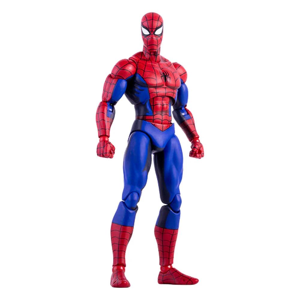 Spider-Man 1/6 action figure, MONDO, 30 cm tall, red and blue suit.