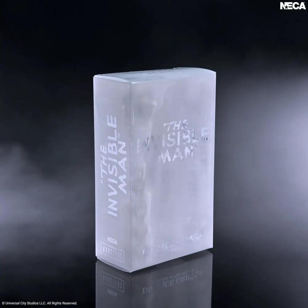 Figura de acción NECA Invisible Man de Universal Monsters en caja translúcida de 18 cm