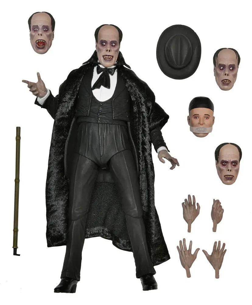 NECA Universal Monsters Figura Ultimate The Phantom of the Opera, 18 cm, figura de acción con capa negra y bastón