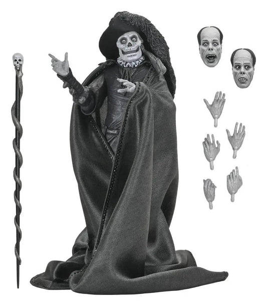 NECA Phantom of the Opera Masque of the Red Death Ultimate Figure, B&W 18 cm with cloak, staff, 2 heads and extra hands.
