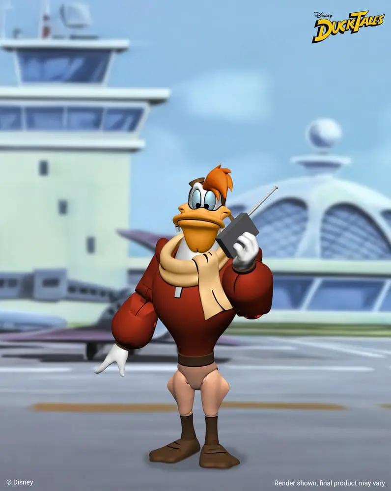 Launchpad McQuack DuckTales action figure, 18 cm, red sweater and beige scarf