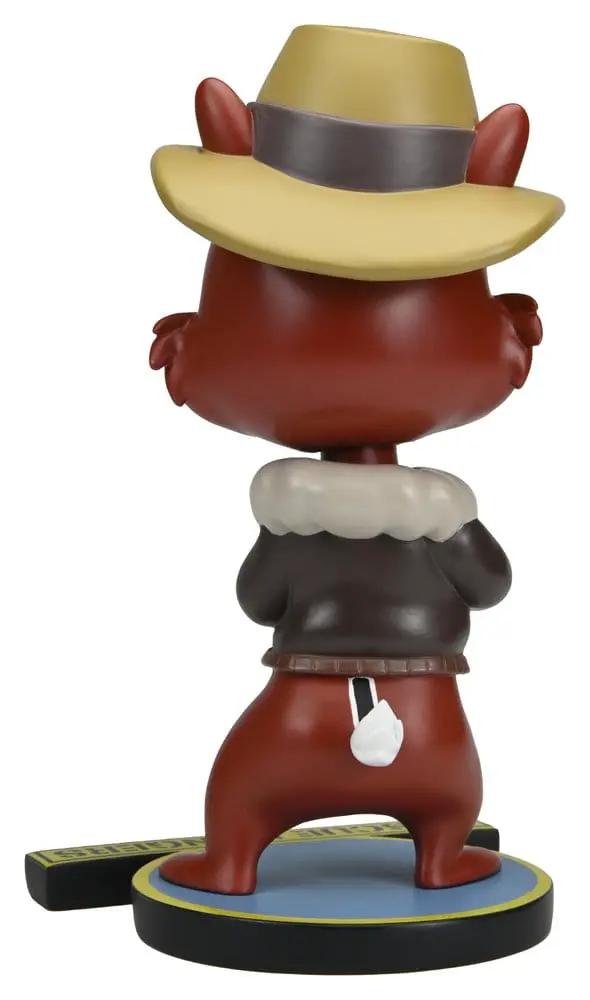 NECA Chip n Dale Rescue Rangers Head Knocker Chip 17 cm figure, brown chipmunk with beige hat on blue base.