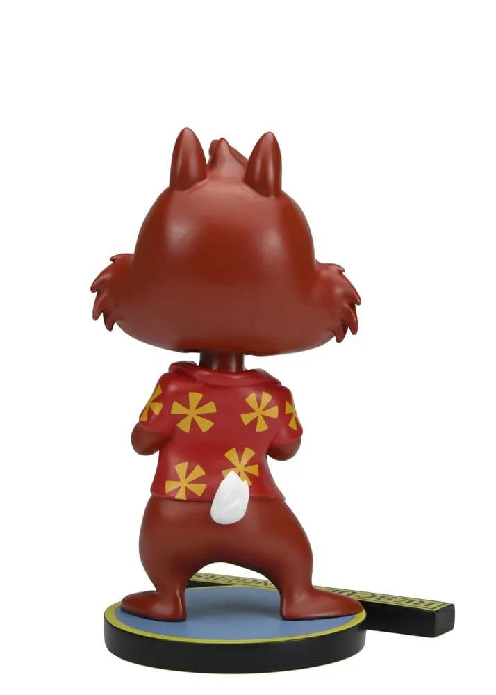 NECA Chip 'n Dale Rescue Rangers head knocker Dale figurine, 15 cm tall, red shirt with yellow flowers, on blue base.