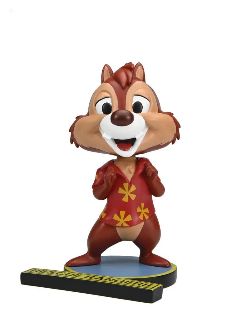 Chip ’n Dale Rescue Rangers Head Knocker Dale figure, NECA, 15 cm, red Hawaiian shirt with yellow flowers, on Rangers base