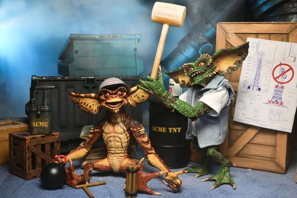 NECA Gremlins 2-pack Ultimate Demolition figuras de acción, 2 piezas, 15 cm, coloridos gremlins