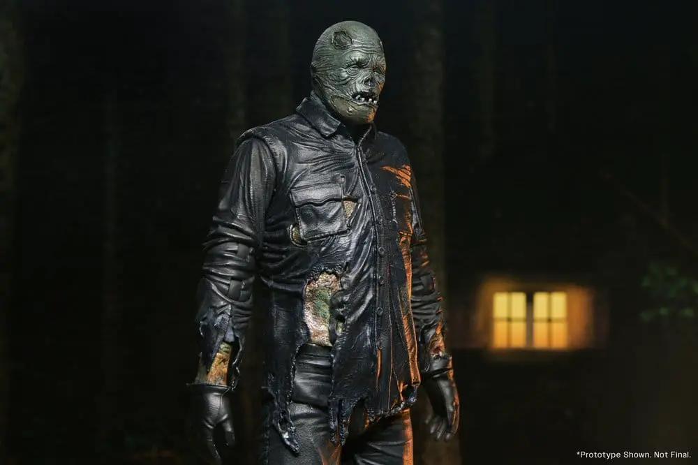 Figura de acción NECA Viernes 13: El Videojuego Jason (Part 8), 18 cm, con máscara y chaqueta negra desgastada