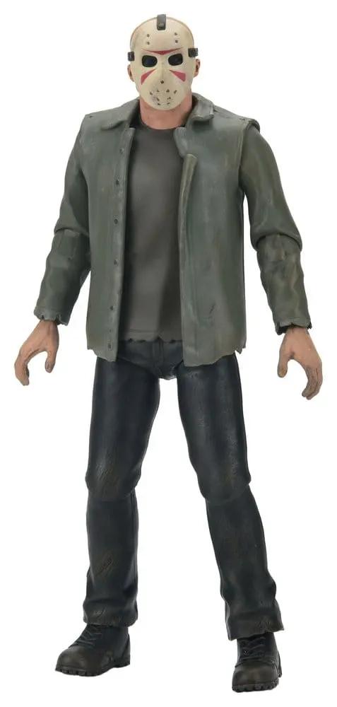 Figura de acción NECA Jason Voorhees Fortnitemares de Fortnite, 18 cm, con máscara blanca y chaqueta verde