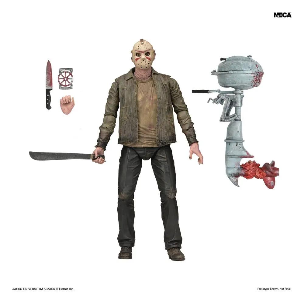 Figura de acción NECA Jason 18 cm de Friday the 13th: Sweet Revenge con 5 accesorios y machete