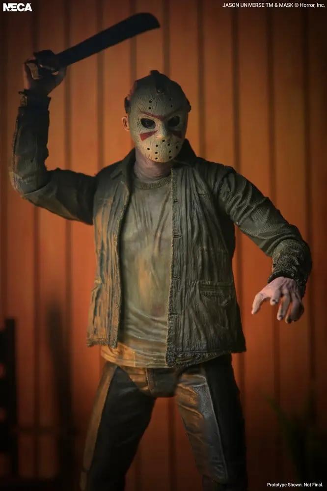 Figura de acción NECA Jason Voorhees, Friday the 13th: Sweet Revenge Ultimate, 18 cm, con máscara, machete y chaqueta oscura