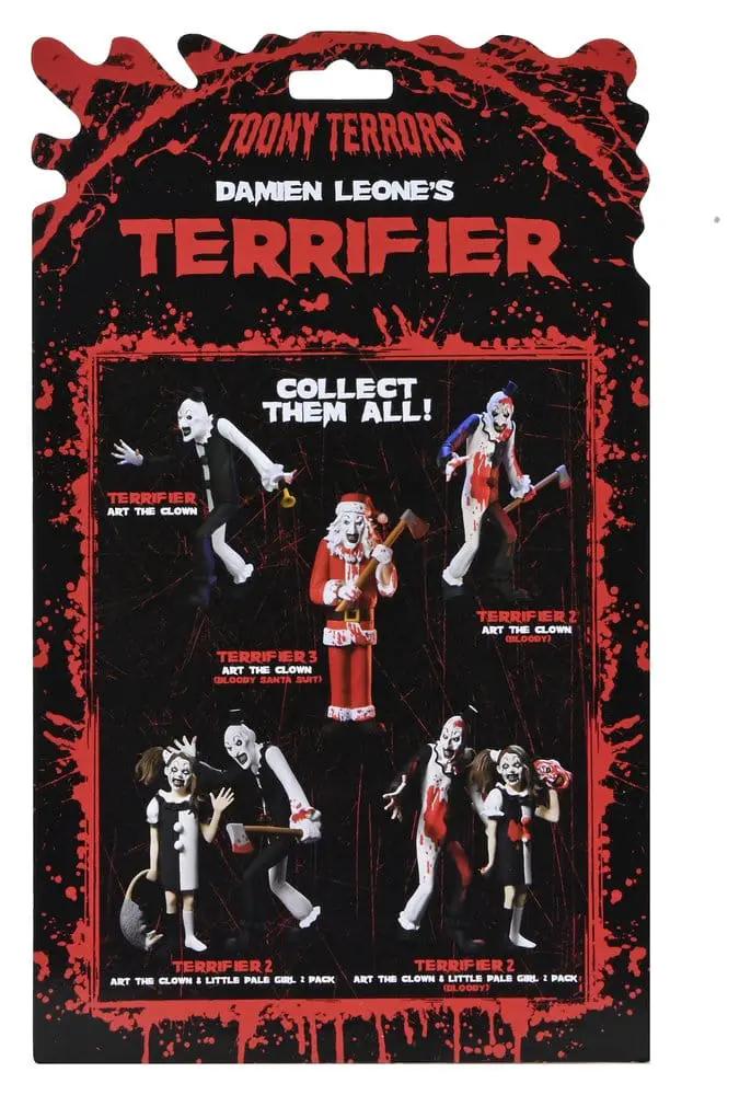 Terrifier 3 Toony Terrors Santa Suit Art the Clown Bloody Version 15 cm NECA action figure packaging