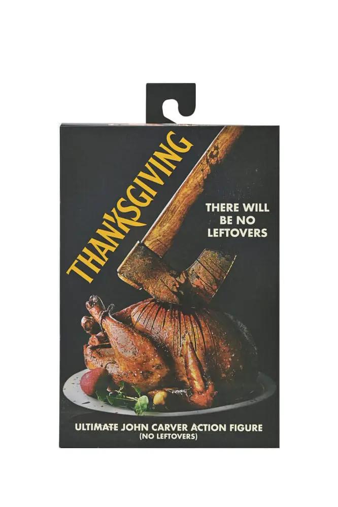 Thanksgiving Figura Ultimate John Carver action figure packaging, NECA, 18 cm