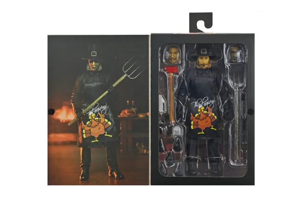 NECA Thanksgiving John Carver Ultimate Figure, 18 cm, boxed with accessories; black outfit with turkey graphic apron
