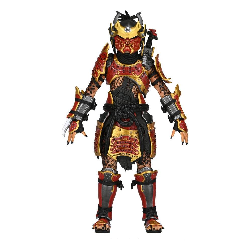 Predator Ultimate Samurai figure from Hunting Grounds, 17 cm, red-gold armor by NECA