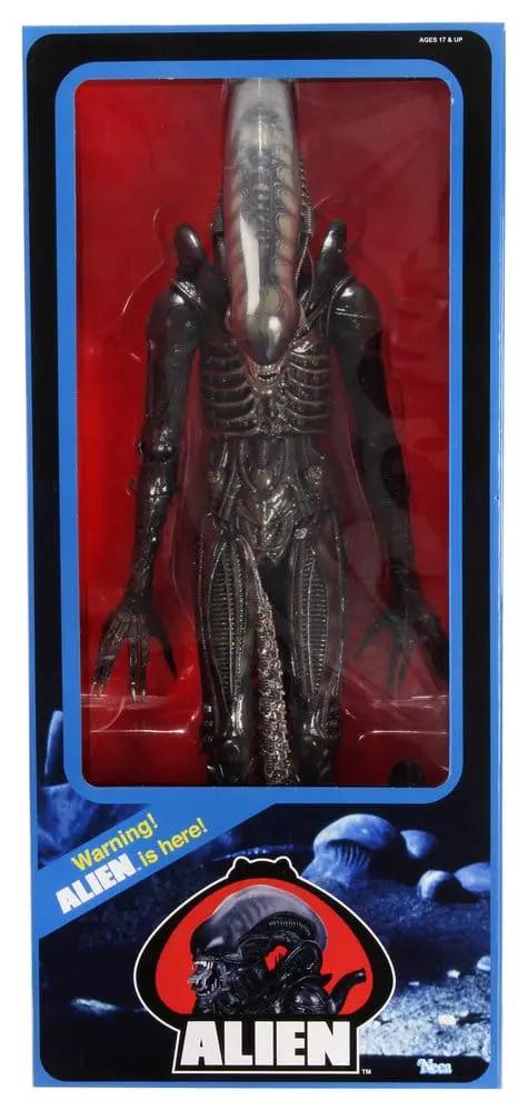 NECA Alien 1/4 scale Big Chap action figure in box, dark ribbed alien, 56 cm tall.