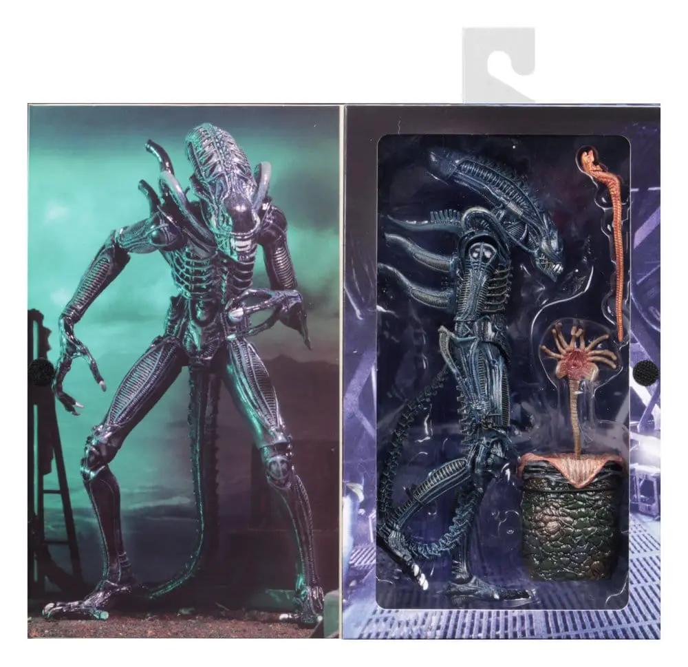 NECA Aliens Ultimate Figura Warrior action figure, blue 23 cm, boxed with display window and accessories