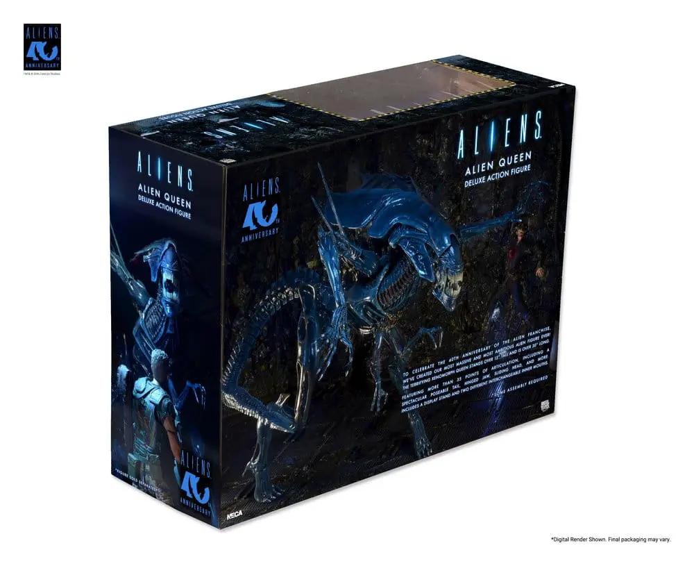 Aliens Alien Queen 40th Anniversary deluxe action figure by NECA, blue box packaging, 38 cm