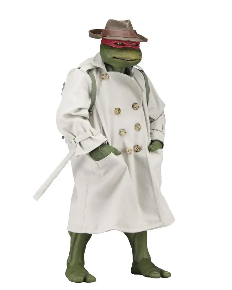 Figura de acción NECA Raphael 1/4 de Tortugas Ninja con gabardina beige y sombrero