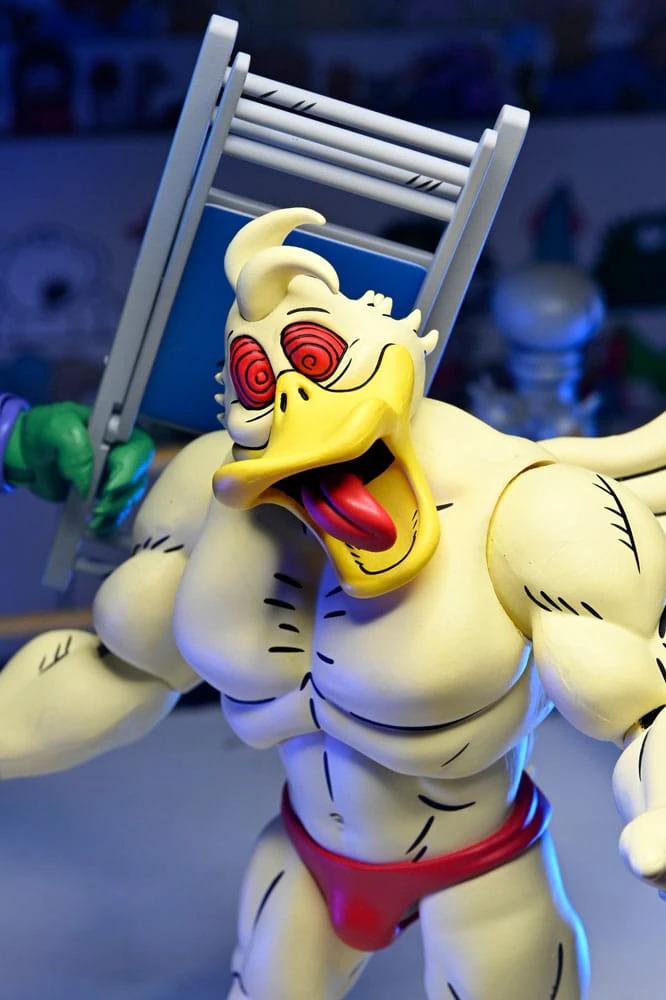 NECA Ace Duck action figure, Archie Comics TMNT, 18 cm, yellow duck with red eyes and red briefs