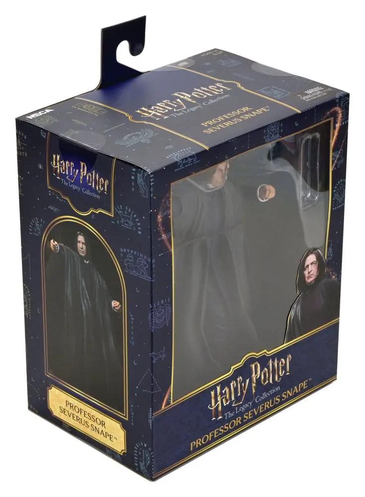 Severus Snape action figure, 18 cm, from NECA Harry Potter Legacy Collection, boxed with window display.
