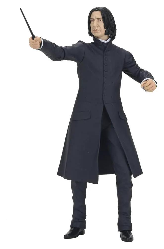 NECA Harry Potter Legacy Collection Severus Snape action figure, 18 cm, dark long coat with wand