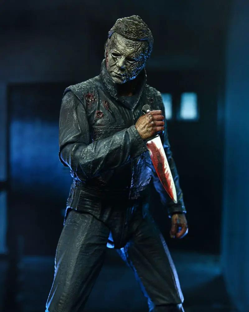 Figura de acción NECA Michael Myers Ultimate, Halloween Ends, 18 cm con cuchillo ensangrentado