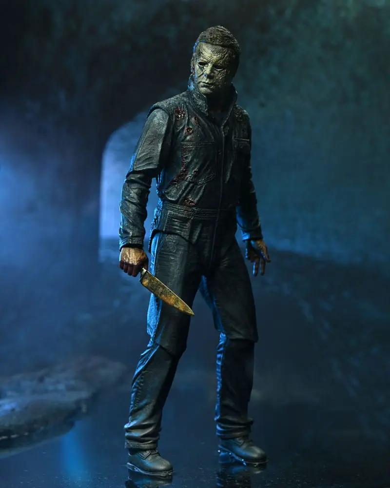 Figura de acción NECA Ultimate Michael Myers, 18 cm, de Halloween Ends (2022), con cuchillo.
