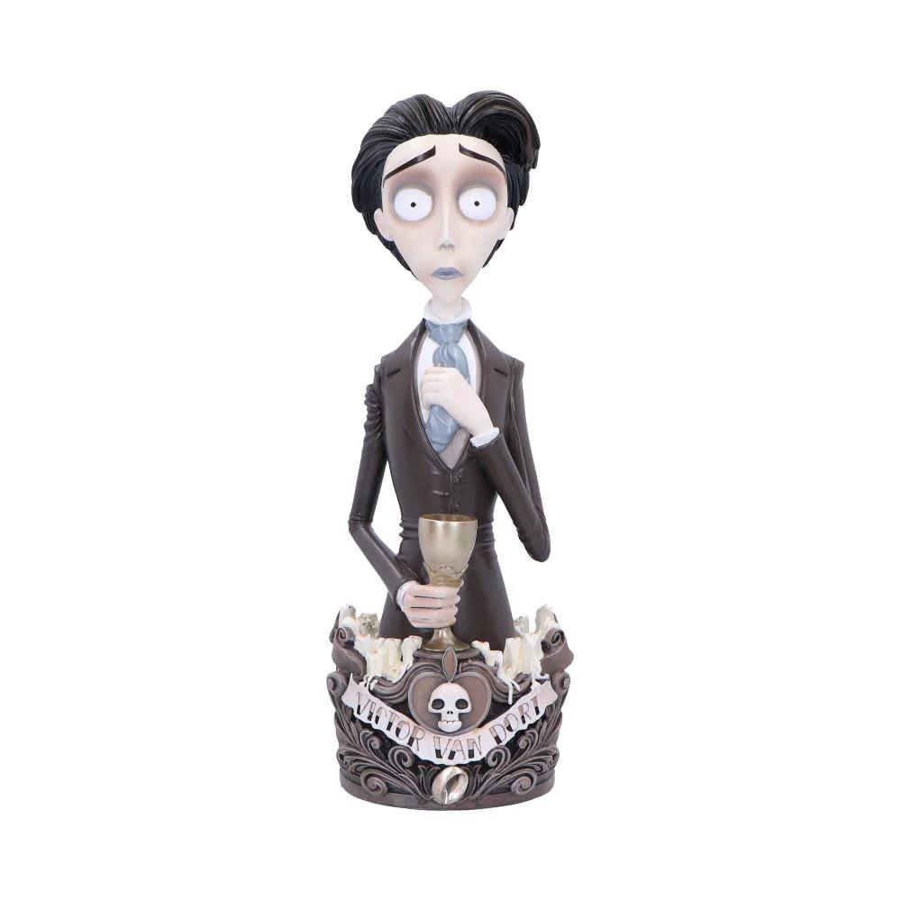 Nemesis Now Corpse Bride Victor bust figurine, 31 cm tall, pale figure in a suit holding a goblet.
