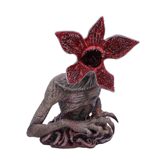 Stranger Things Demogorgon Bust 30 cm Nemesis Now, grey creature with red flower head.