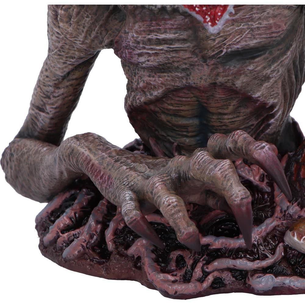 Stranger Things Demogorgon bust by Nemesis Now, 30 cm action figure with a detailed clawed hand on a rocky base