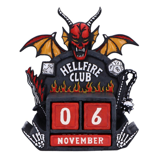 Stranger Things Calendario perpetuo Hellfire Club 15 cm