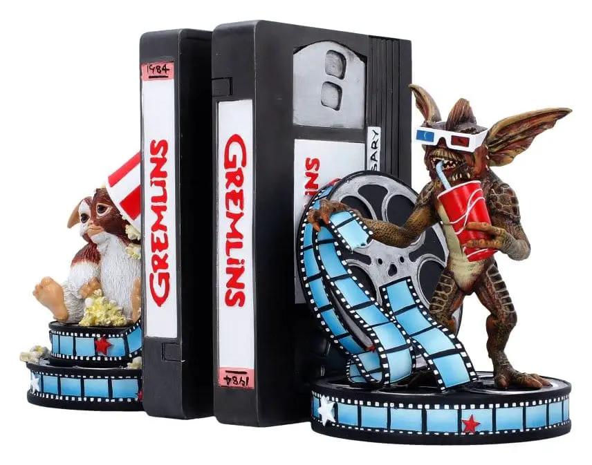 Gremlins sujetalibros 18 cm set of 2 bookends by Nemesis Now black VHS-style with film reel accents