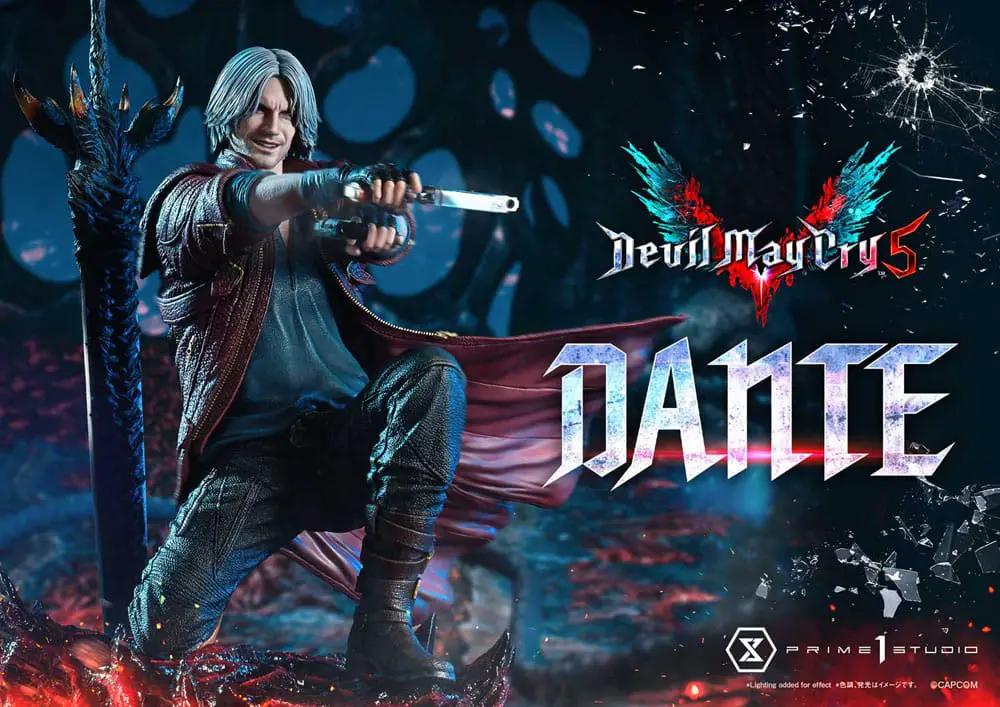 Estatua 1/6 de Dante de Devil May Cry 5 por Prime 1 Studio, figura de acción con pistola y capa roja