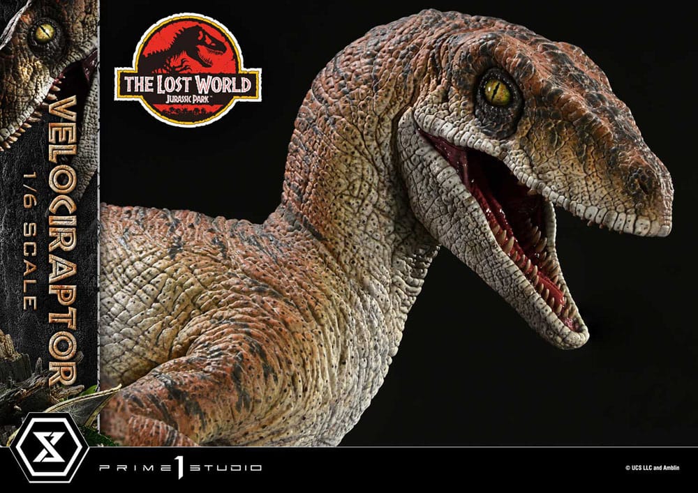 Jurassic Park II Estatua Legacy Museum Collection 1/6 Velociraptor 41 cm