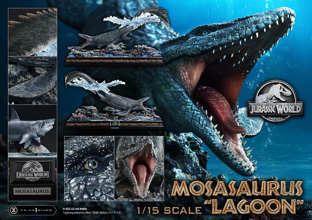 Jurassic World Estatua Legacy Museum Collection 1/15 Mosasaurus "Lagoon" 57 cm