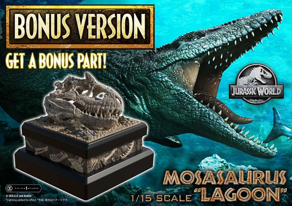 Jurassic World Estatua Legacy Museum Collection 1/15 Mosasaurus "Lagoon" Bonus Version 57 cm