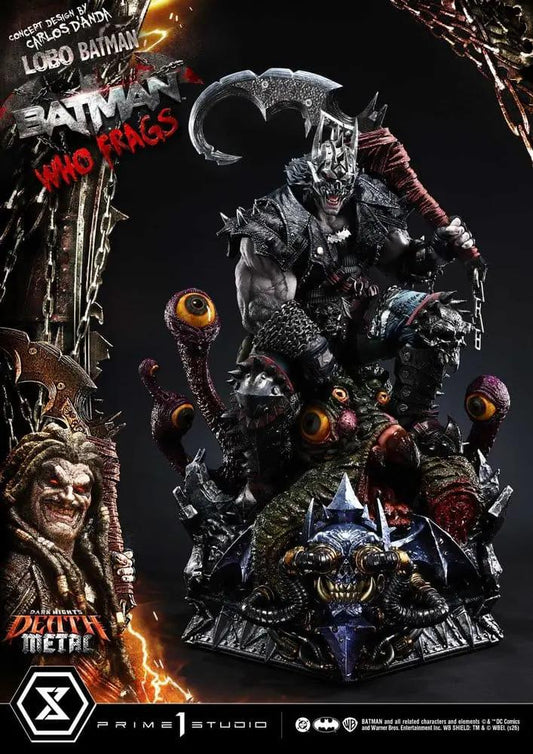 Estatua Masterline 1/3 Lobo Batman: Batman Who Frags, 81 cm, Dark Nights: Death Metal, PRIME 1 STUDIO