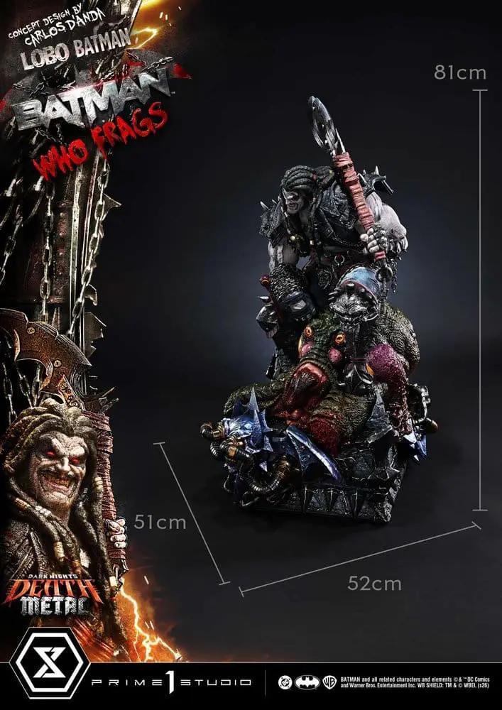 Estatua de acción 1/3 Dark Nights Death Metal Lobo Batman por PRIME 1 STUDIO, 81 cm de altura
