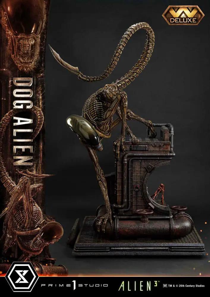 Prime 1 Studio Alien 3 Estatua 1/3 Dog Alien XL Deluxe figure on industrial base; brown bio-mechanical sculpture.