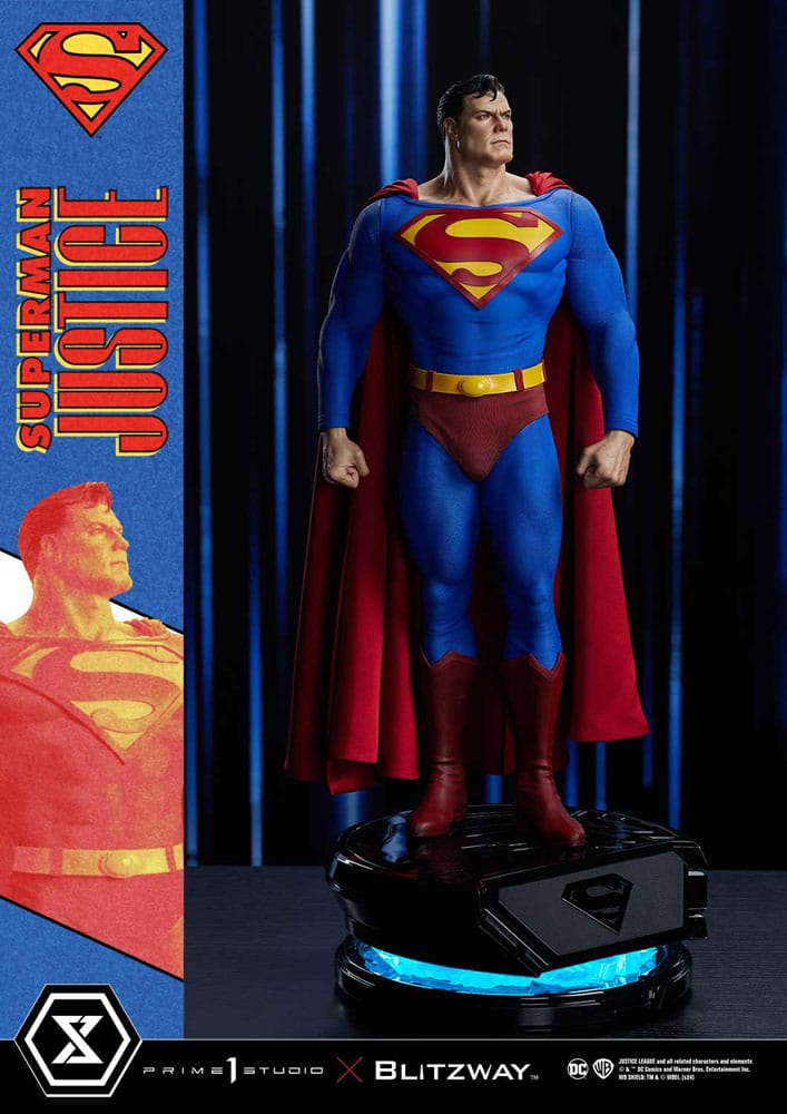 DC Comics Estatua Premium Masterline Series 1/4 Superman Justice Comics 57 cm