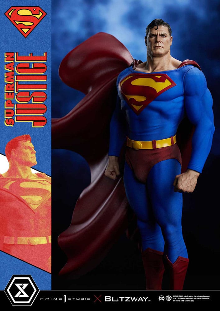 DC Comics Estatua Premium Masterline Series 1/4 Superman Justice Comics 57 cm