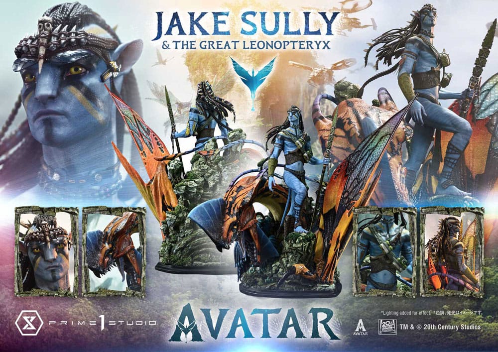 Avatar (Film) Estatua Real Elite Masterline Series 1/4 Jake Sully & The Great Leonopteryx 87 cm