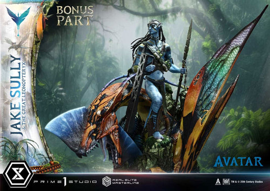 Avatar (Film) Estatua Real Elite Masterline Series 1/4 Jake Sully & The Great Leonopteryx Deluxe Ver. 87 cm