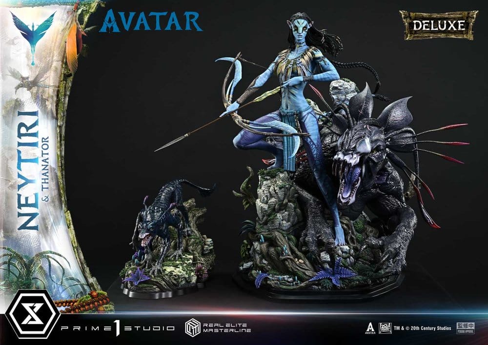 Avatar (Film) Estatua Real Elite Masterline Series 1/4 Neytiri & Thanator Deluxe Version 75 cm