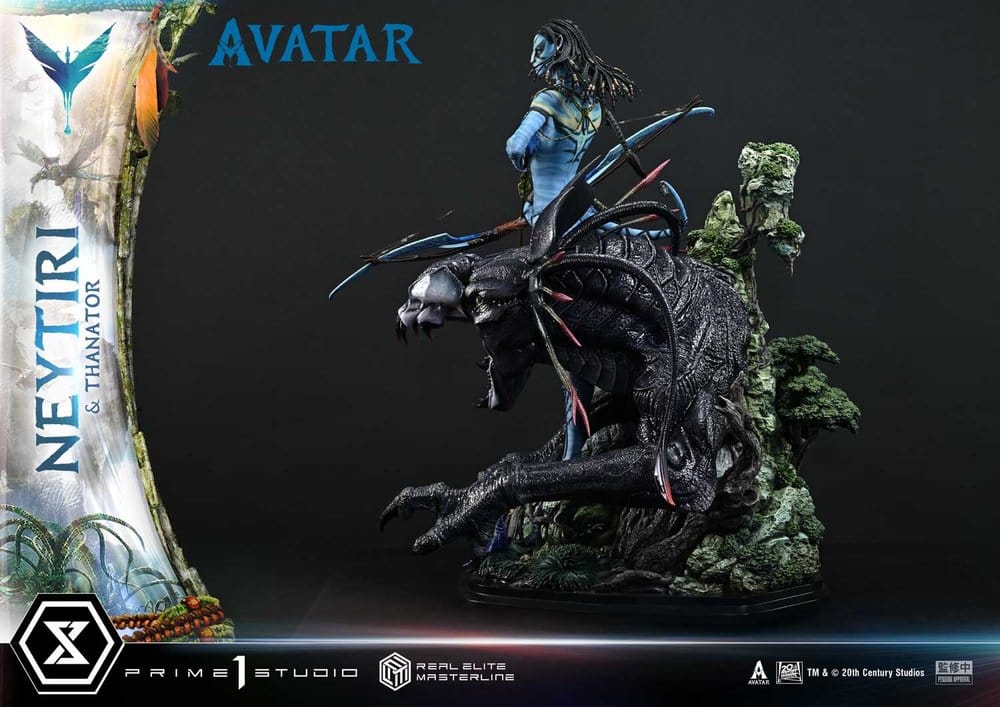 Avatar (Film) Estatua Real Elite Masterline Series 1/4 Neytiri & Thanator Deluxe Version 75 cm