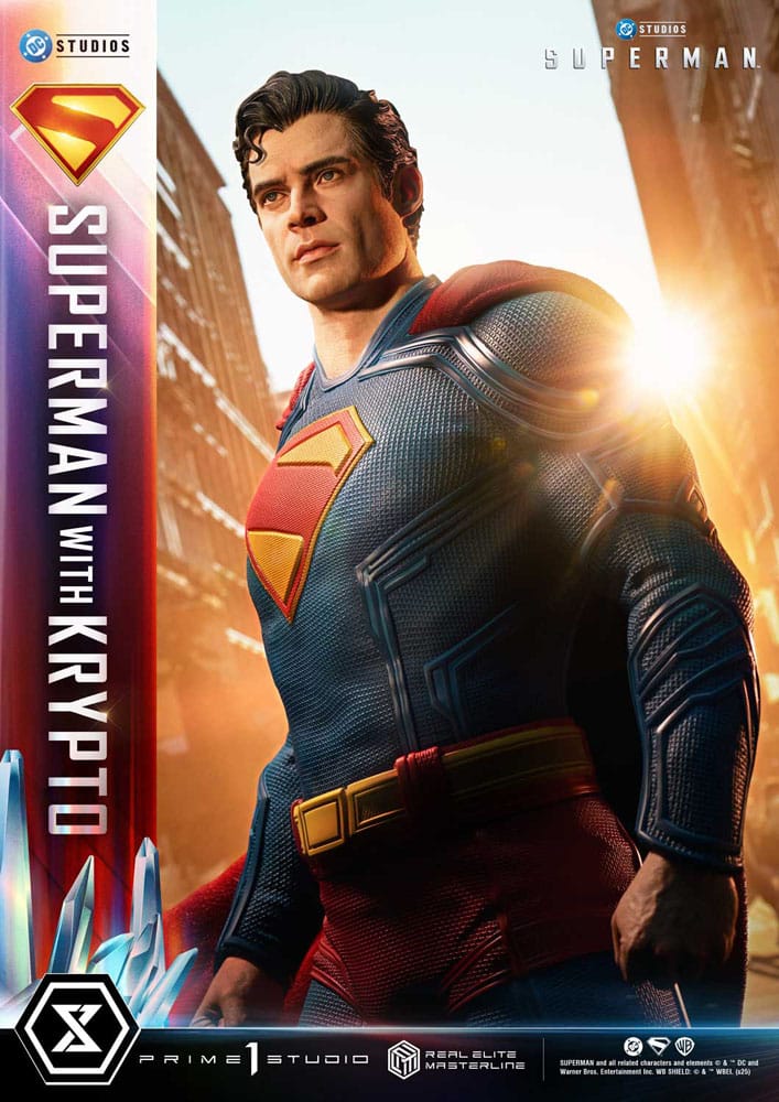 Superman (2025) Estatua Real Elite Masterline Series 1/3 Superman with Krypto Bonus Version 95 cm