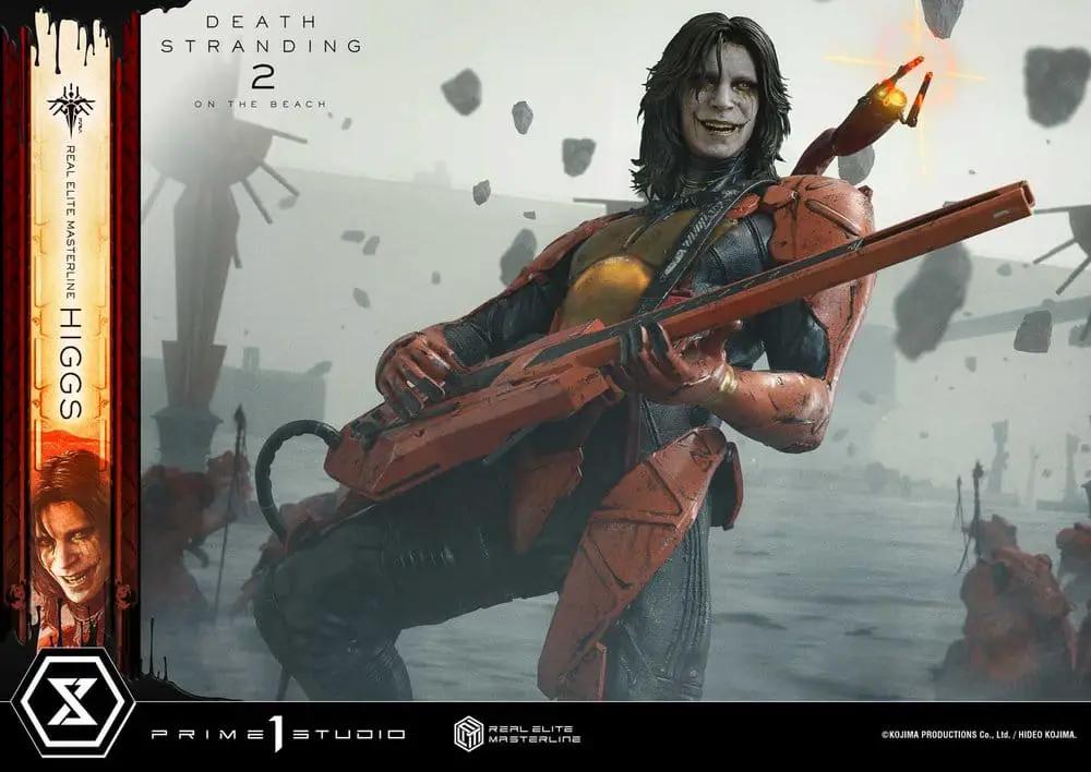 Prime 1 Studio Death Stranding 2 Higgs 1/3 Real Elite Masterline statue, orange suit, 81 cm, DX Bonus Version
