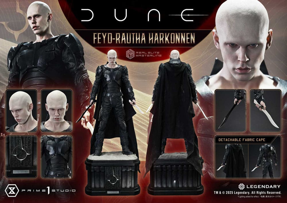 Dune: Part Two Estatua Real Elite Masterline Series 1/3 Feyd-Rautha Harkonnen 83 cm
