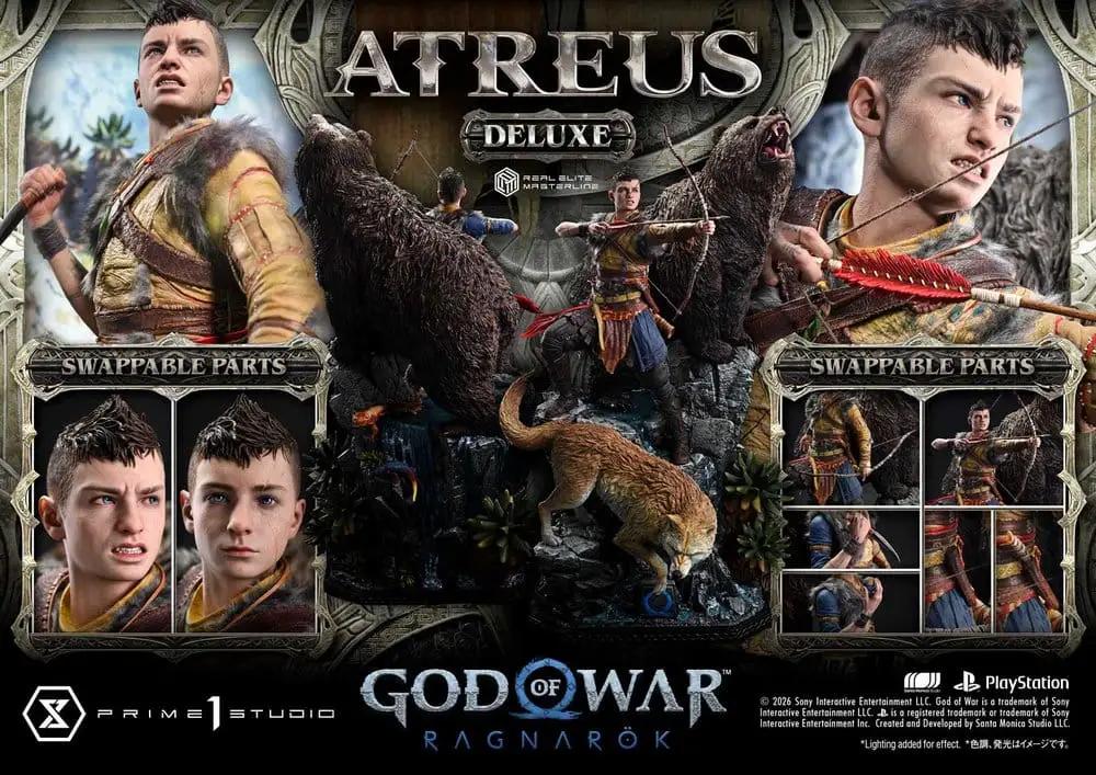 Estatua Atreus 1/3 Real Elite Masterline, God of War Ragnarok, deluxe 96 cm, PRIME 1 STUDIO