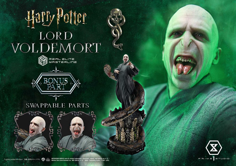 Harry Potter Estatua Real Elite Masterline Series 1/4 Lord Voldemort Bonus Version 83 cm